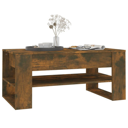 Sofabord røget eg 102x55x45 cm træmateriale