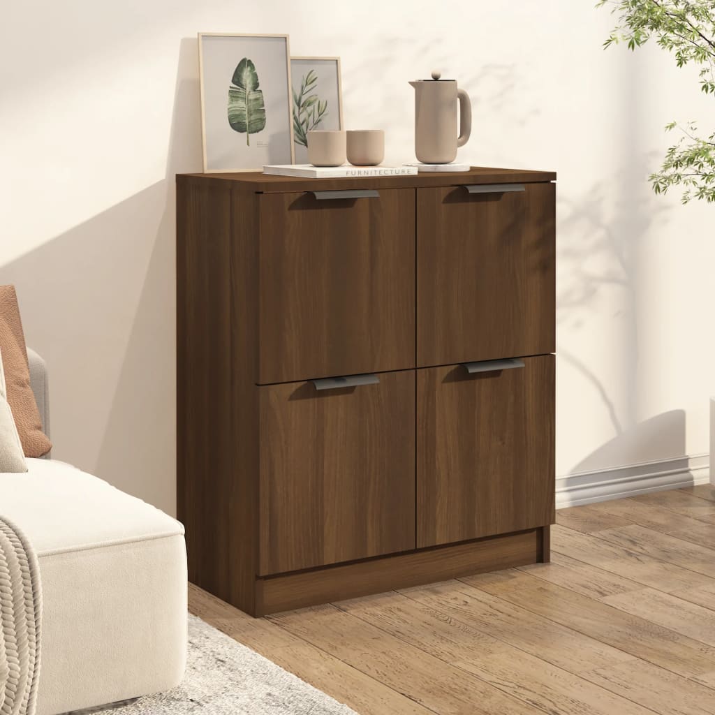Skænk Brun Eg Look 60x30x70 cm Træmateriale