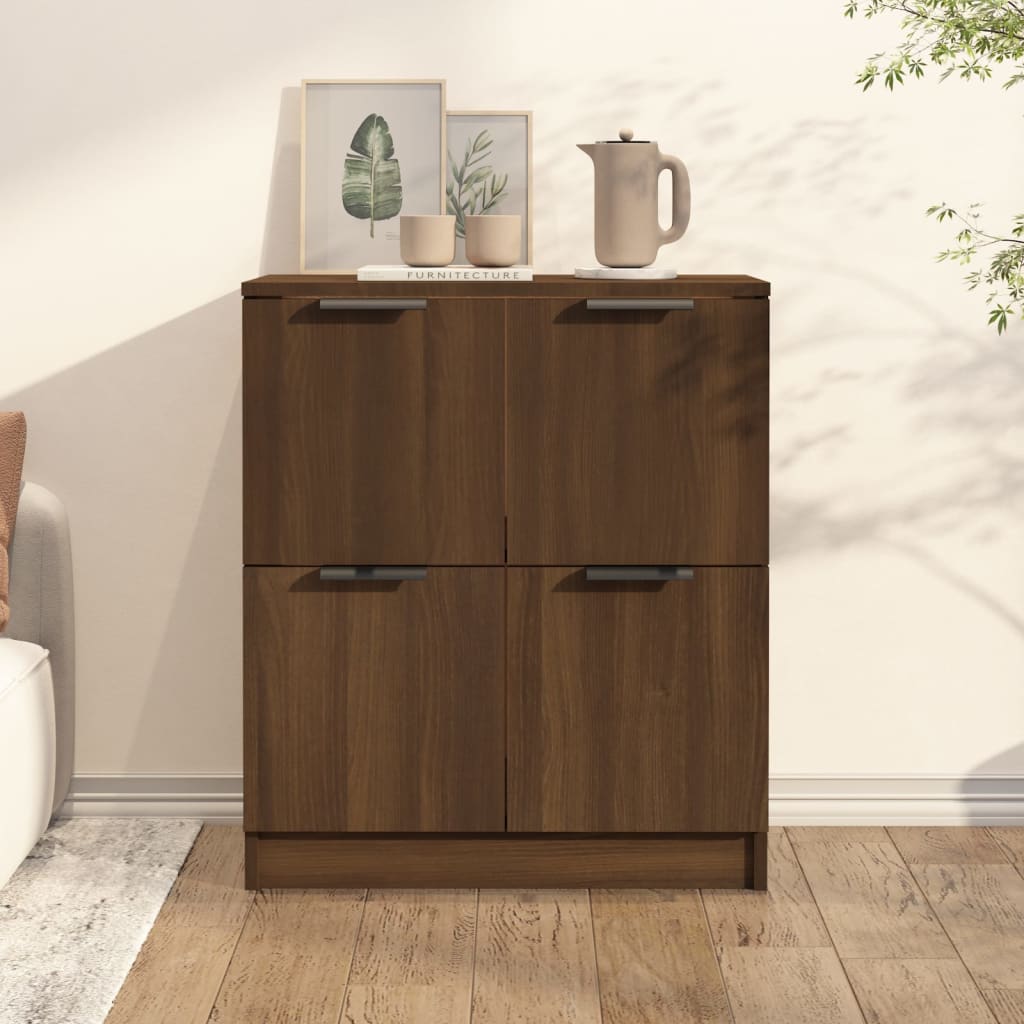 Skænk Brun Eg Look 60x30x70 cm Træmateriale