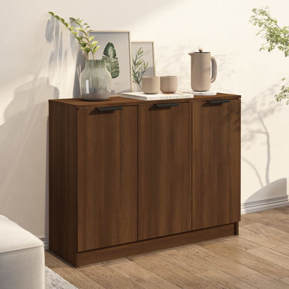 Skænk Brun Eg Look 90,5x30x70 cm Træmateriale