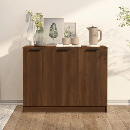 Skænk Brun Eg Look 90,5x30x70 cm Træmateriale