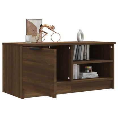 TV-Schrank Braun Eichen-Optik 80x35x36,5 cm Holzwerkstoff