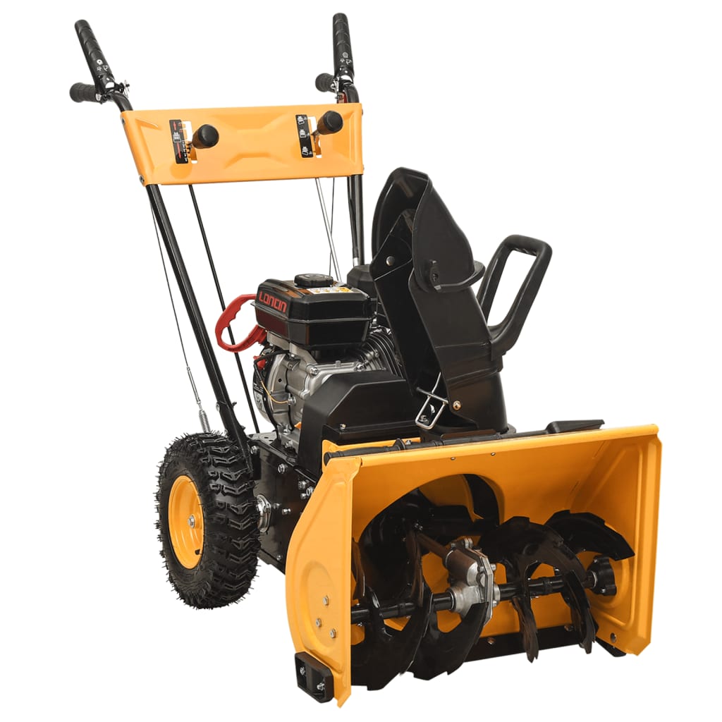 4-in-1 Schneefräse und Kehrmaschine Set Benzinbetrieben 6,5 PS