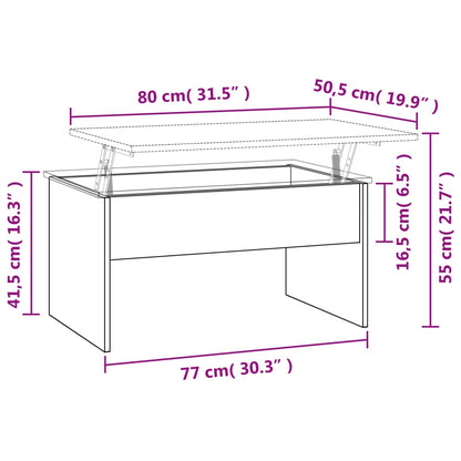 Couchtisch Betongrau 80x50,5x41,5 cm Holzwerkstoff