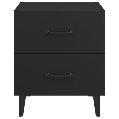 Nachttische 2 Stk. Schwarz 40x35x47,5 cm