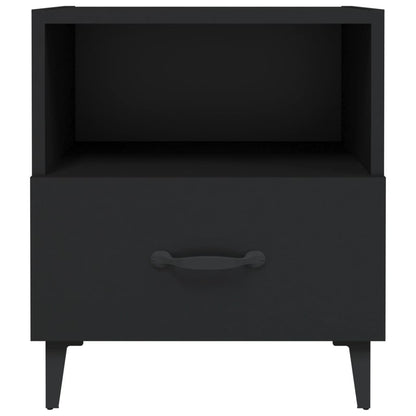 Nachttisch Schwarz Holzwerkstoff