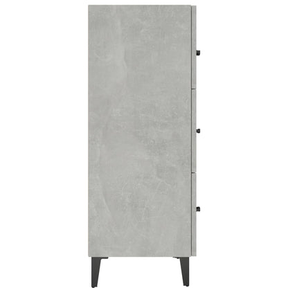 Sideboard Betongrau 69,5x34x90 cm Holzwerkstoff