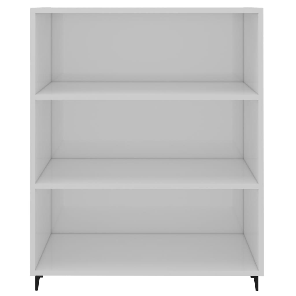 Sideboard Hochglanz-Weiß 69,5x32,5x90 cm Holzwerkstoff