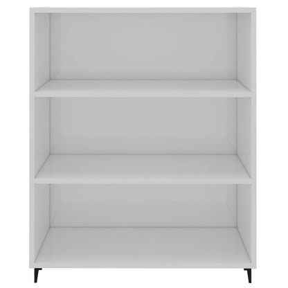 Sideboard Hochglanz-Weiß 69,5x32,5x90 cm Holzwerkstoff