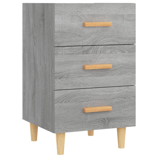 Nachttisch Grau Sonoma 40x40x66 cm Holzwerkstoff
