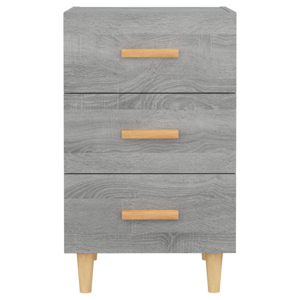 Nachttisch Grau Sonoma 40x40x66 cm Holzwerkstoff