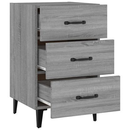 Nachttisch Grau Sonoma 40x40x66 cm Holzwerkstoff