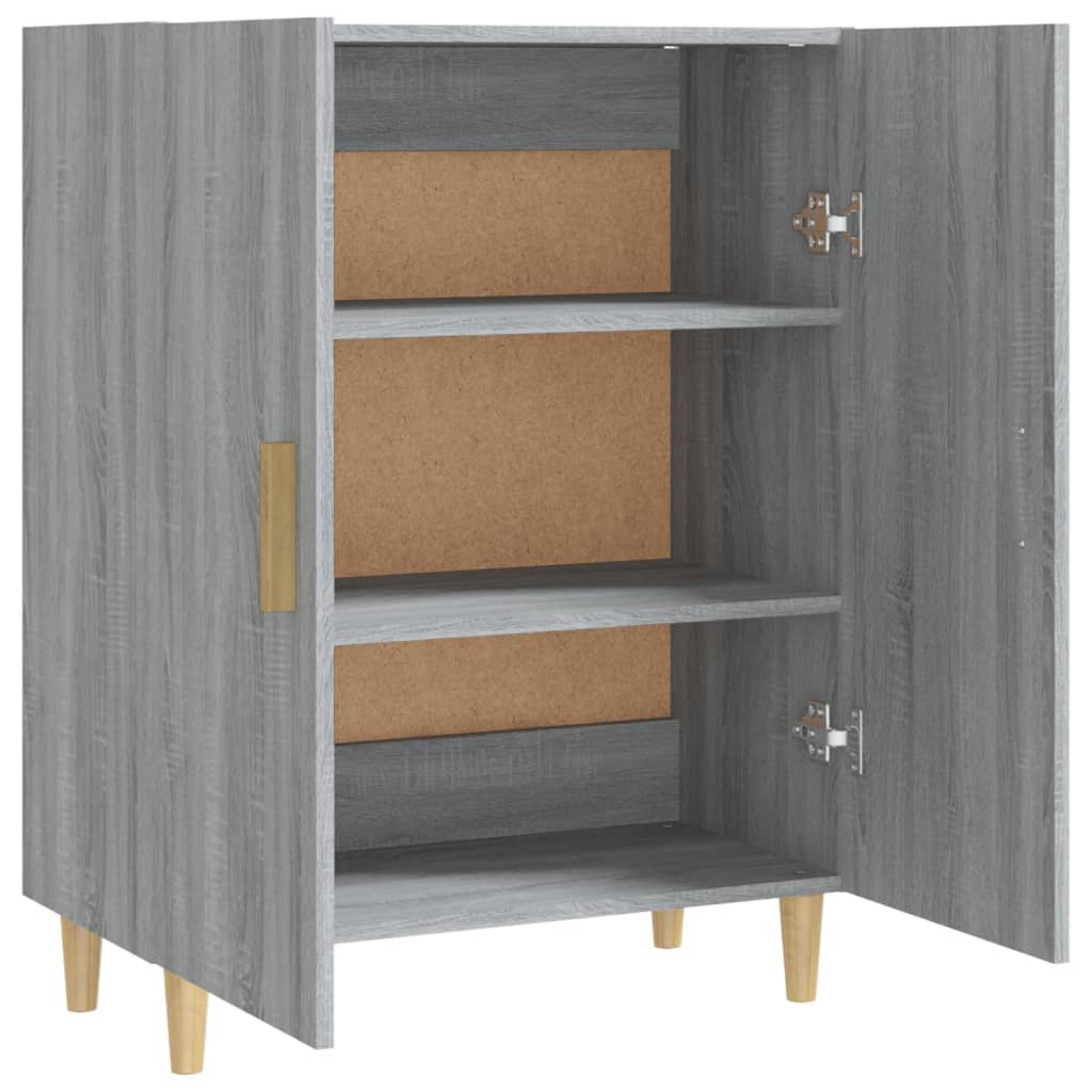 Skænk Grå Sonoma 70x34x90 cm Træmateriale