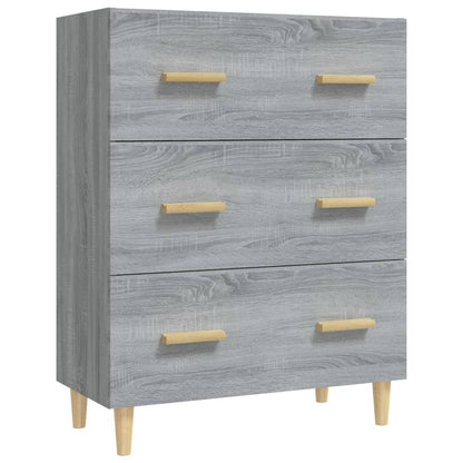 Skænk Grå Sonoma 70x34x90 cm Træmateriale