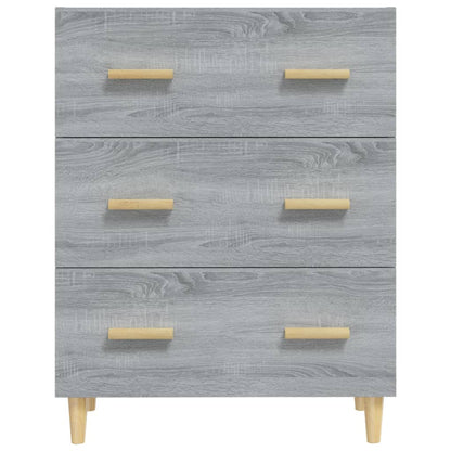Skænk Grå Sonoma 70x34x90 cm Træmateriale