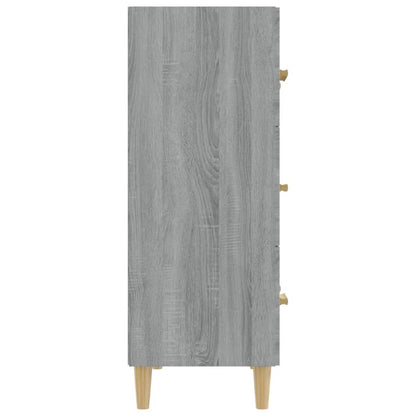 Skænk Grå Sonoma 70x34x90 cm Træmateriale