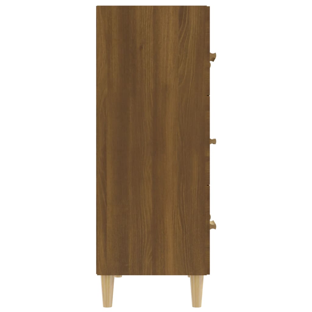 Skænk Brun Eg Look 70x34x90 cm Træmateriale