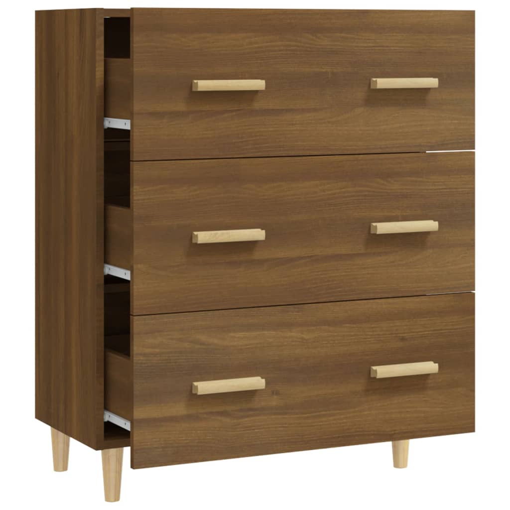 Skænk Brun Eg Look 70x34x90 cm Træmateriale