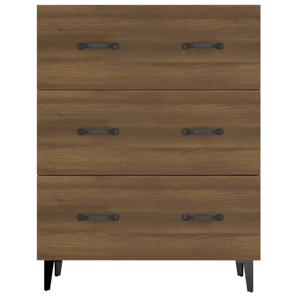 Sideboard Braun Eichen-Optik 69,5x34x90 cm Holzwerkstoff