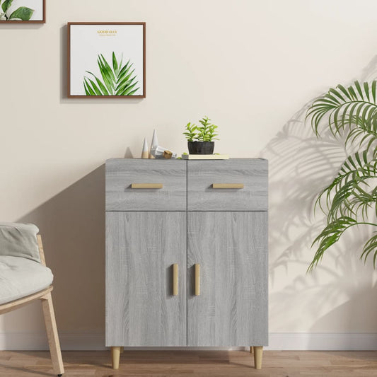 Sideboard Grau Sonoma 69,5x34x89 cm Holzwerkstoff