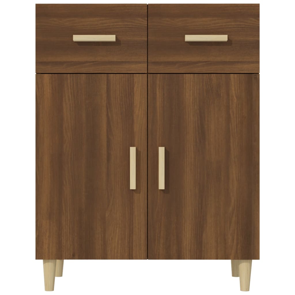 Skænk Brun Eg Look 69,5x34x89 cm Træmateriale