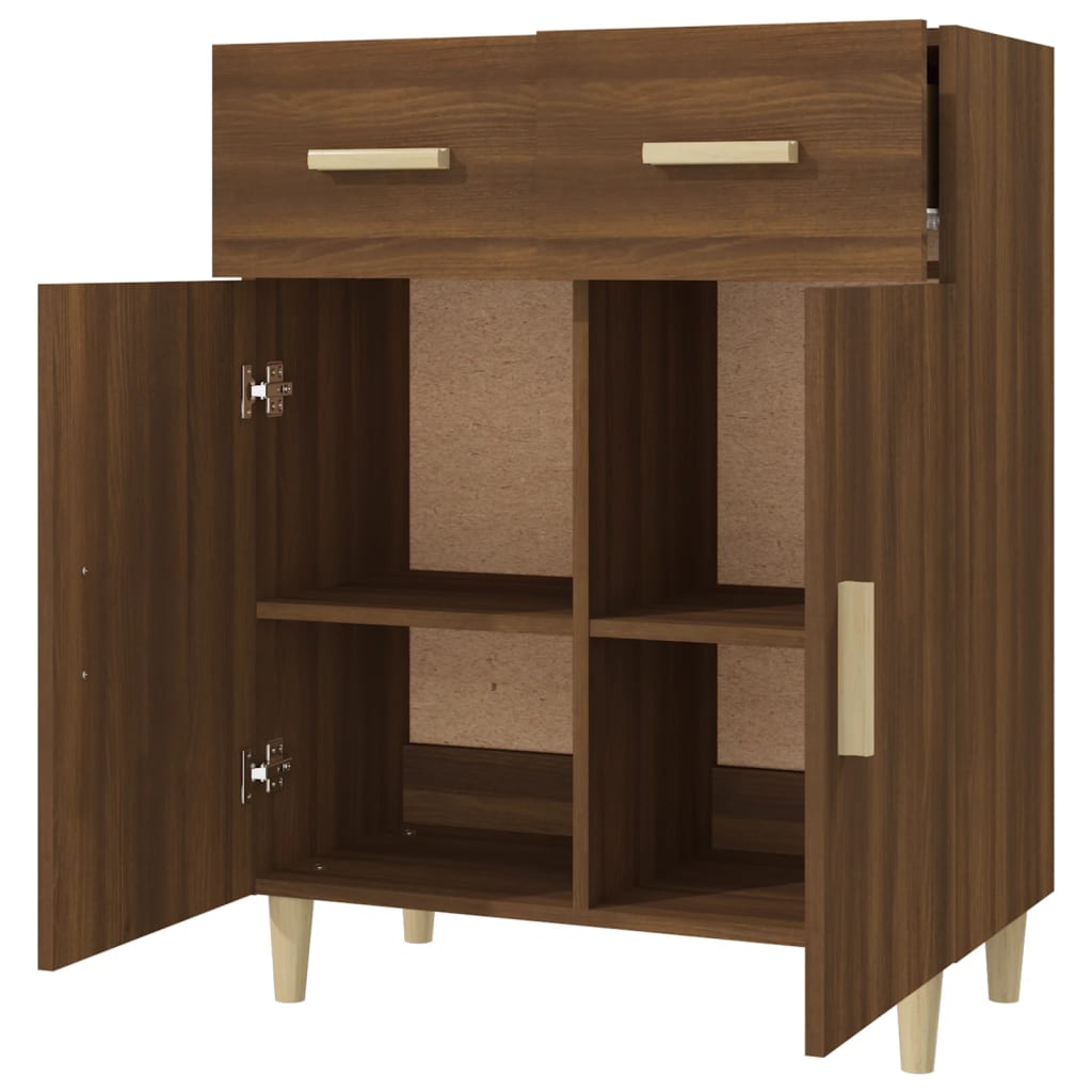 Skænk Brun Eg Look 69,5x34x89 cm Træmateriale