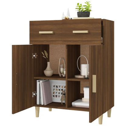 Skænk Brun Eg Look 69,5x34x89 cm Træmateriale
