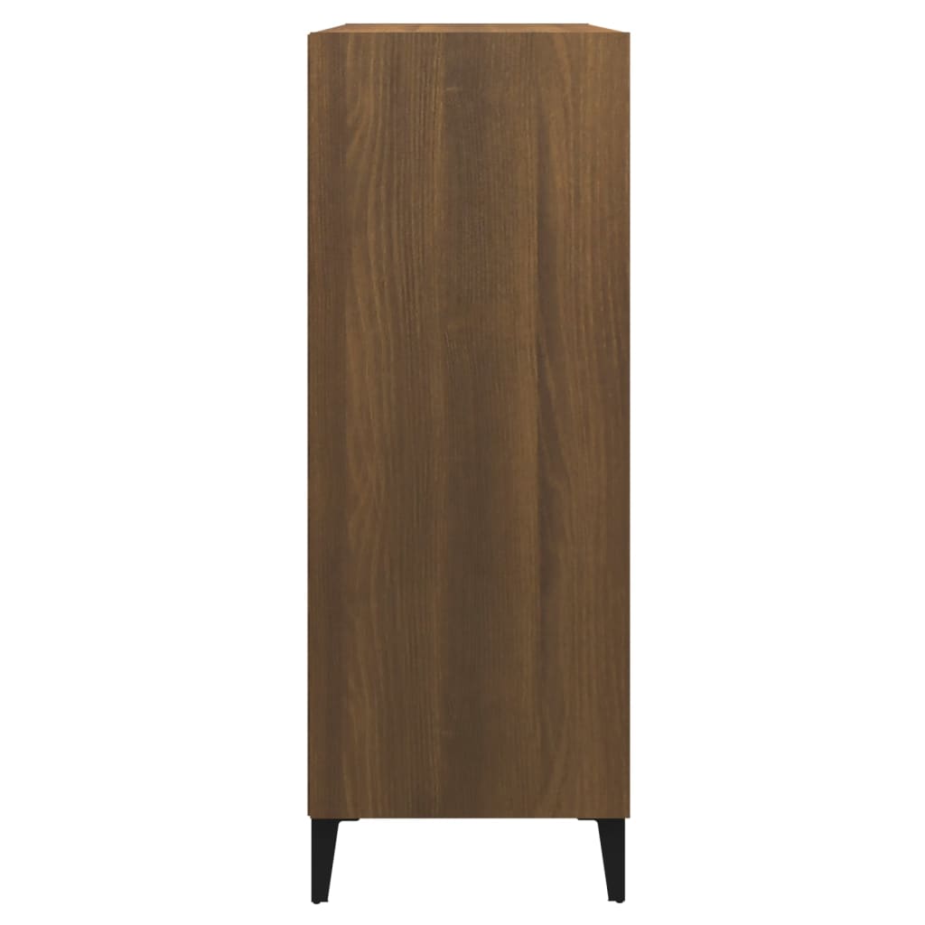 Sideboard Braun Eichen-Optik 69,5x32,5x90 cm Holzwerkstoff