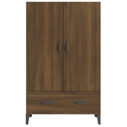 Highboard Braun Eichen-Optik 70x31x115 cm Holzwerkstoff