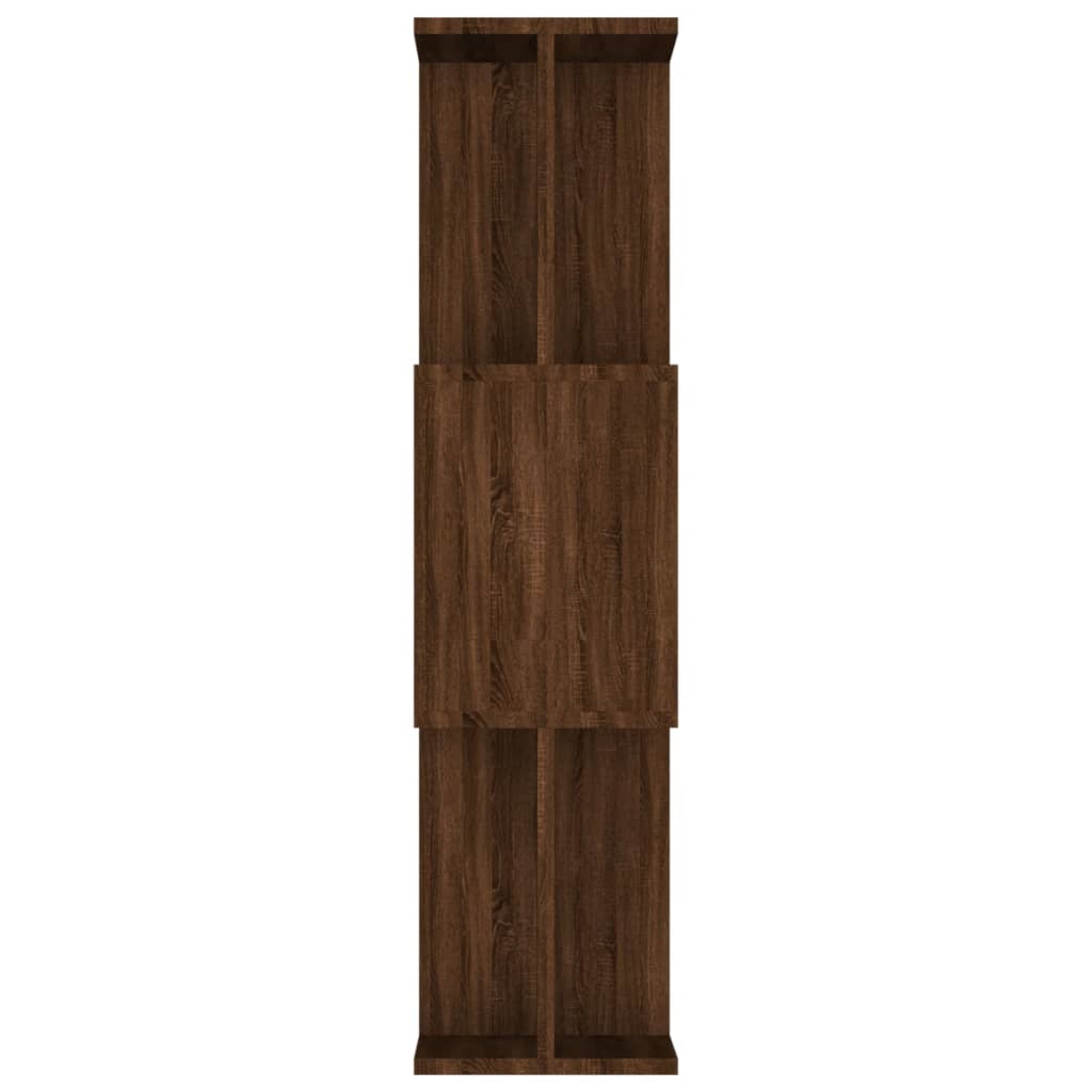 Bücherregal/Raumteiler Braun Eiche 80x24x96 cm Holzwerkstoff