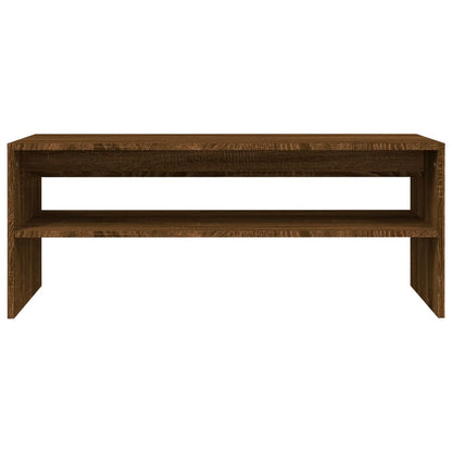 Couchtisch Braun Eichen-Optik 100x40x40 cm Holzwerkstoff