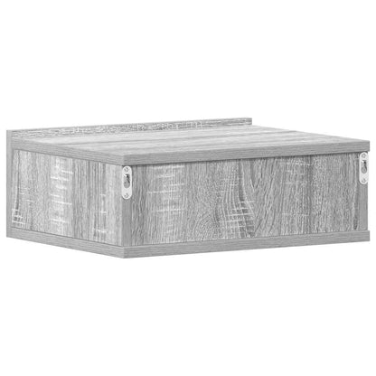 Hängender Nachttisch Grau Sonoma 40x30x15 cm Holzwerkstoff