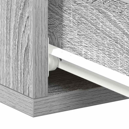 Hängender Nachttisch Grau Sonoma 40x30x15 cm Holzwerkstoff