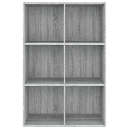 Bücherregal/Sideboard Grau Sonoma 66x30x98 cm Holzwerkstoff