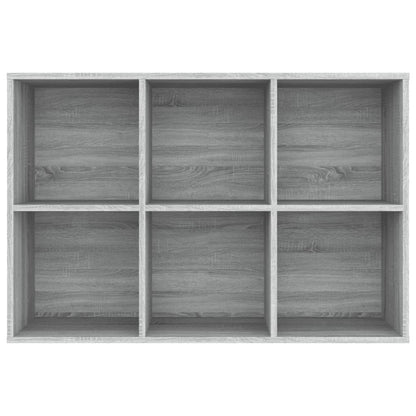 Bücherregal/Sideboard Grau Sonoma 66x30x98 cm Holzwerkstoff