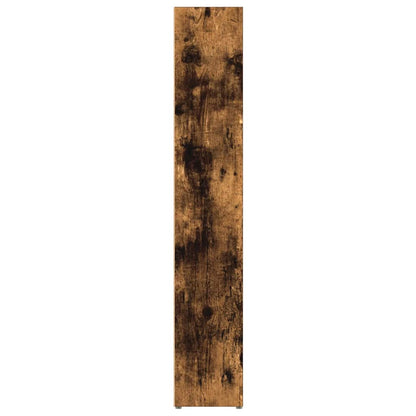 CD-Regale 2 Stk. Räuchereiche 21x16x93,5 cm Holzwerkstoff