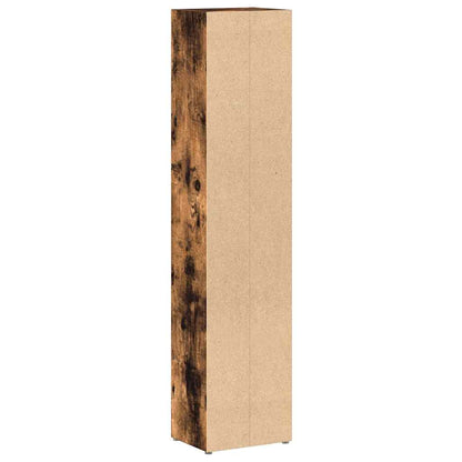 CD-Regale 2 Stk. Räuchereiche 21x16x93,5 cm Holzwerkstoff