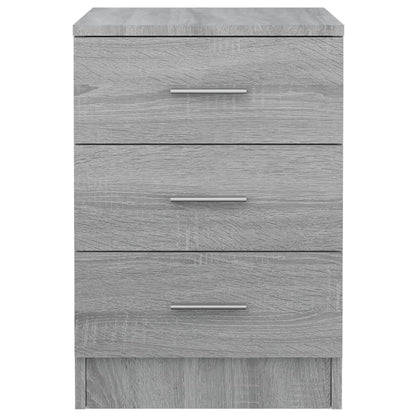 Nachttisch Grau Sonoma 38x35x56 cm Holzwerkstoff