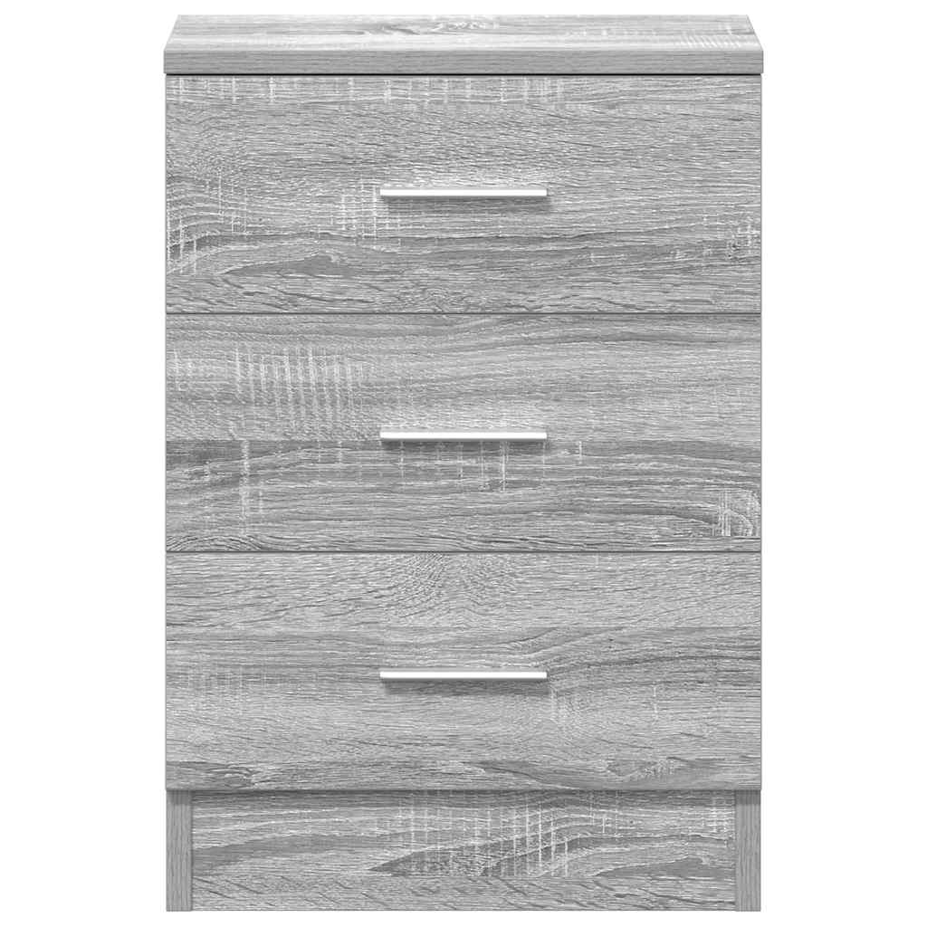 Nachttisch Grau Sonoma 38x35x56 cm Holzwerkstoff