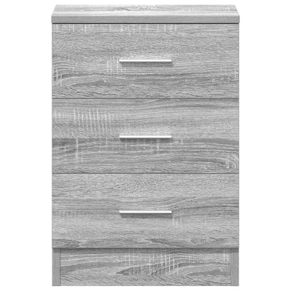 Nachttisch Grau Sonoma 38x35x56 cm Holzwerkstoff