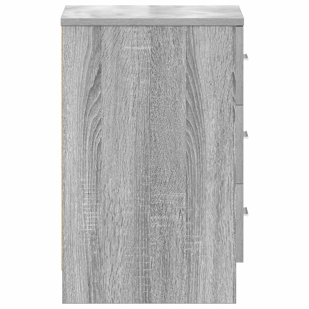Nachttisch Grau Sonoma 38x35x56 cm Holzwerkstoff