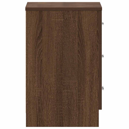 Nachttisch Braun Eichen-Optik 38x35x56 cm Holzwerkstoff