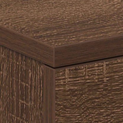 Nachttisch Braun Eichen-Optik 38x35x56 cm Holzwerkstoff