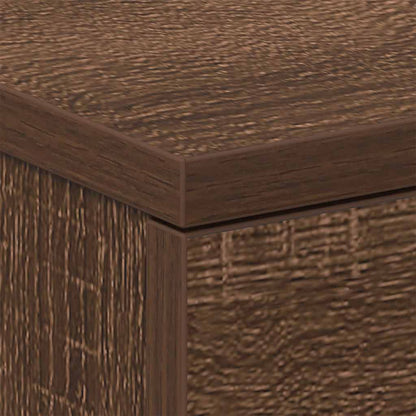 Nachttische 2 Stk. Braun Eichen-Optik 38x35x56 cm Holzwerkstoff