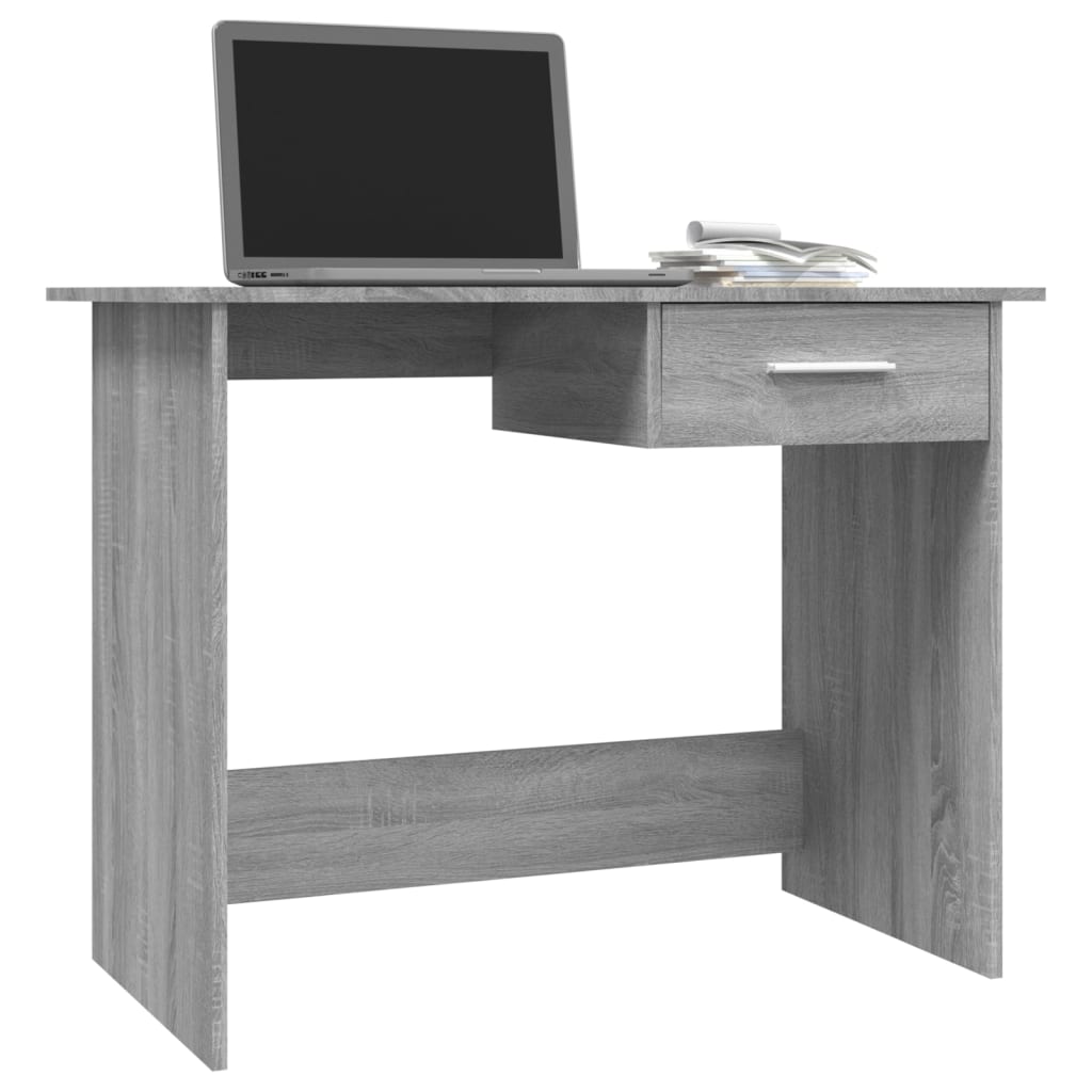 Schreibtisch Grau Sonoma 100x50x76 cm Holzwerkstoff