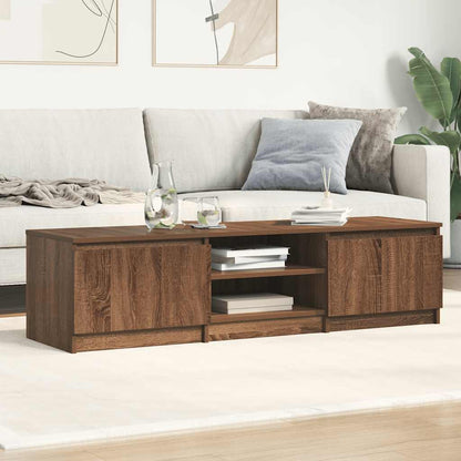 TV-Schrank Braun Eichen-Optik 140x40x35,5 cm Holzwerkstoff