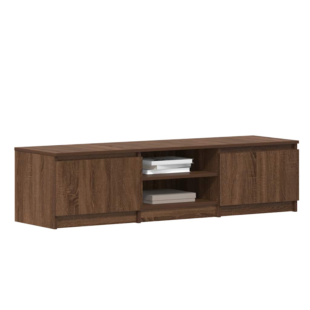 TV-Schrank Braun Eichen-Optik 140x40x35,5 cm Holzwerkstoff