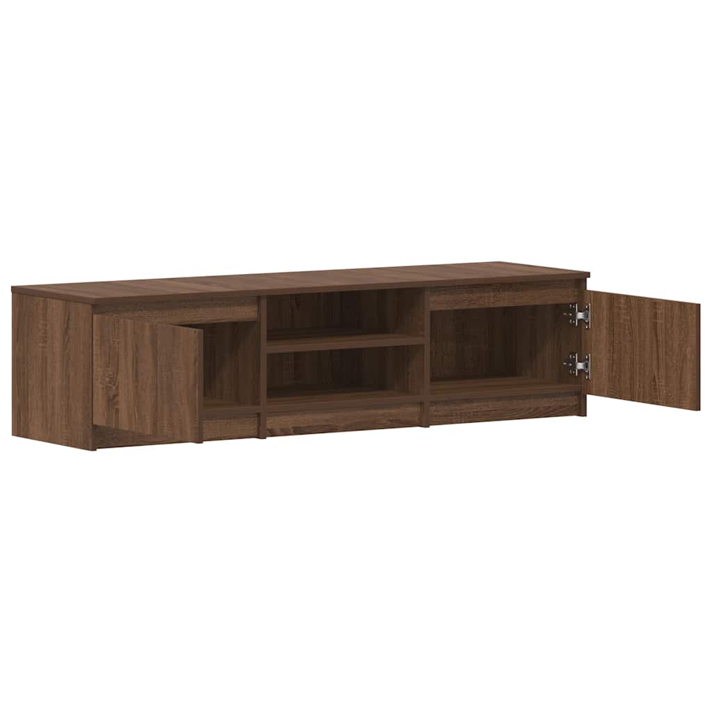TV-Schrank Braun Eichen-Optik 140x40x35,5 cm Holzwerkstoff