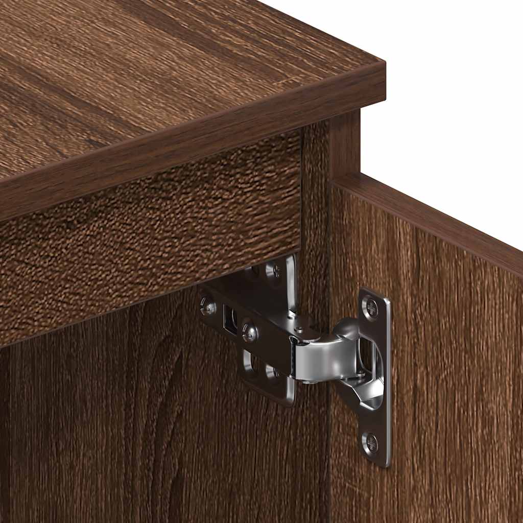 TV-Schrank Braun Eichen-Optik 140x40x35,5 cm Holzwerkstoff