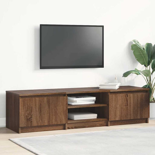 TV-Schrank Braun Eichen-Optik 140x40x35,5 cm Holzwerkstoff